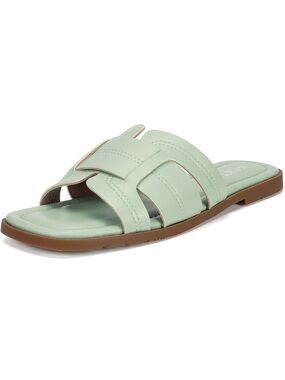 Mint Greek Slide Sandals - Casual Open-Toe
